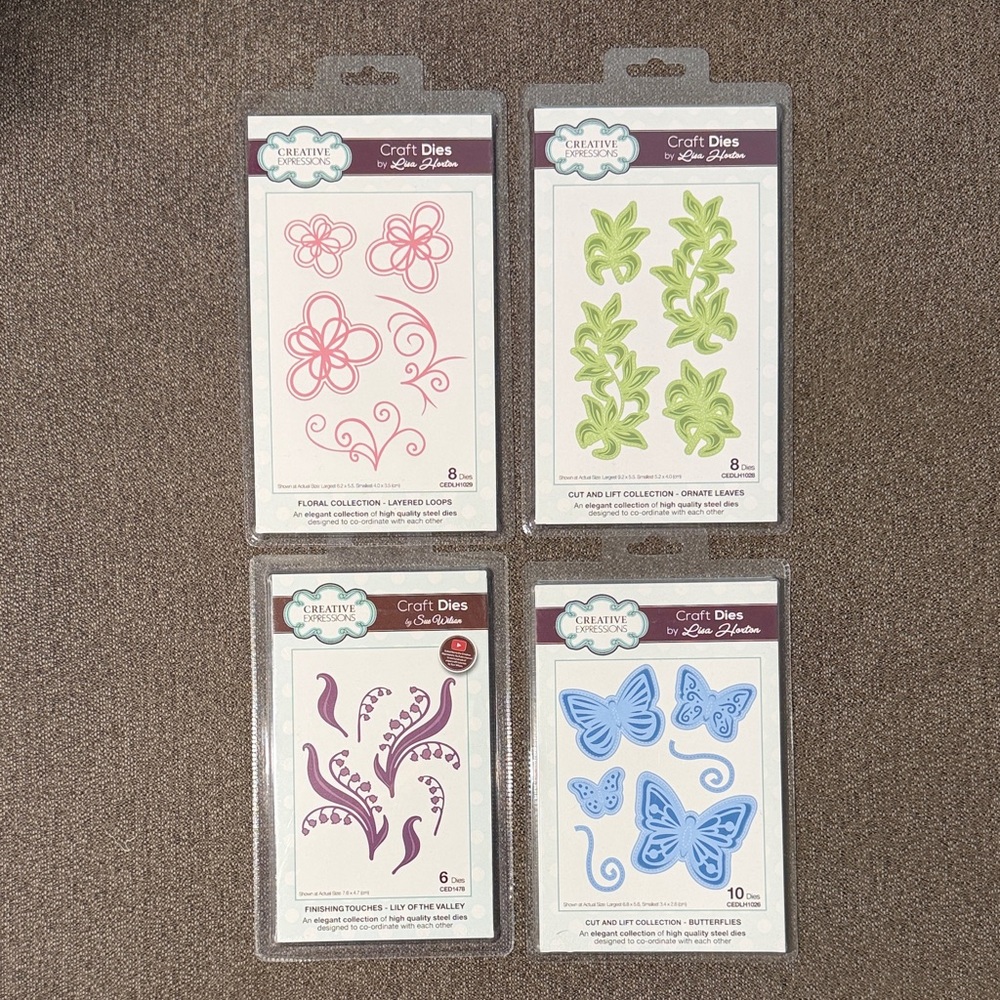 Creative Expressions Lisa Horton & Sue Wilson Craft Dies Bundle of 4 All NWT